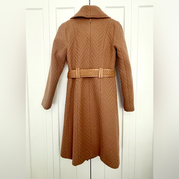 Mackage Wool Tan Belted Coat - Picture 4 of 11
